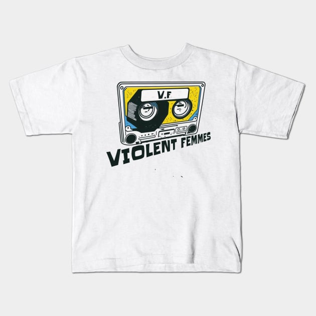 violent femmes cassete Kids T-Shirt by clownescape